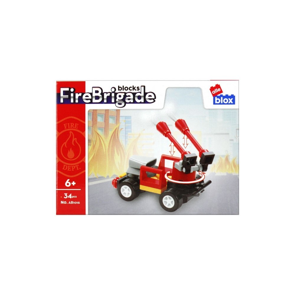 BUILDING BLOCKS 34 ELEMENTS FIRE DEPARTMENT ALLEBLOX 492807 ALLEBLOX